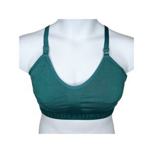 Kindred Bravely Sublime Pumping Nursing Bra sz L * Green Postpartum Racerback